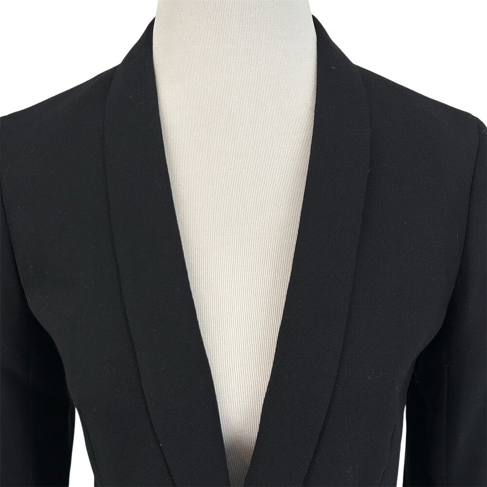 J.Crew Parke Wool Blazer Black Classic Tailored Workwear Jacket, size 2 - Picture 10 of 15